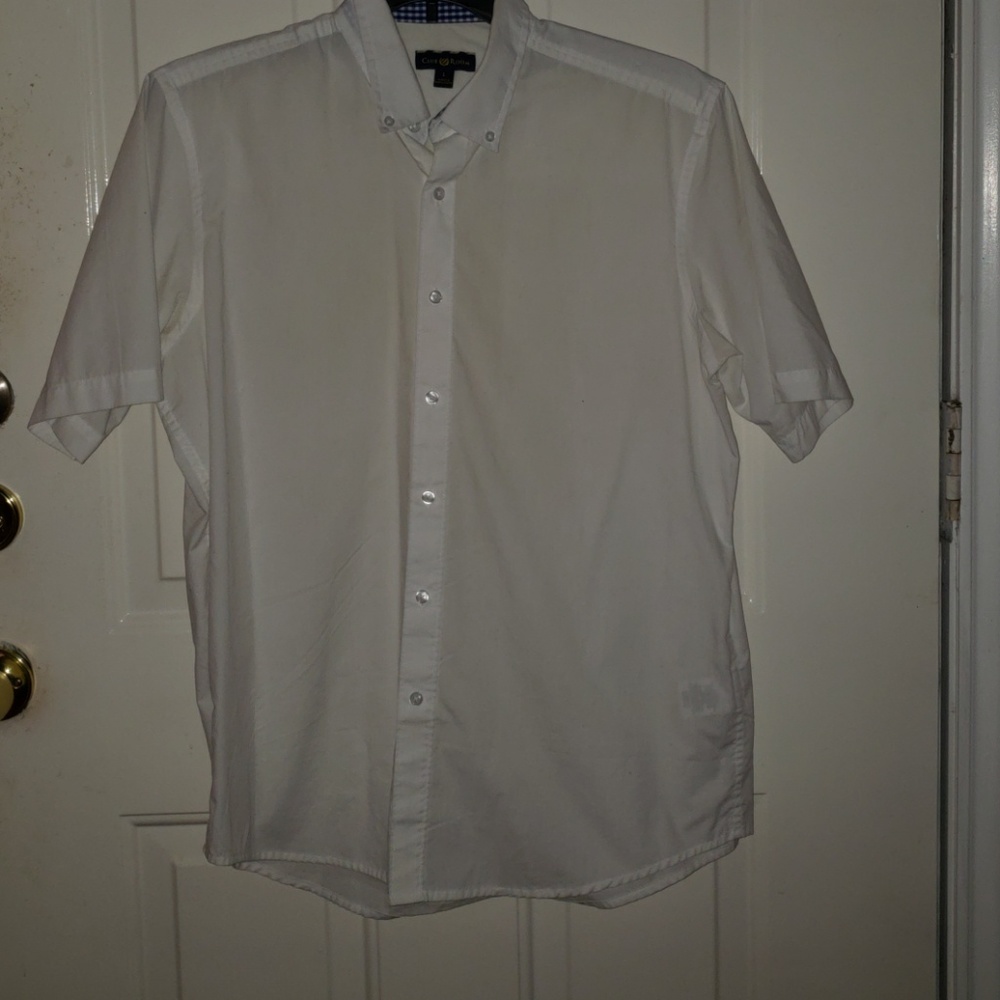 White casual Club Room button up